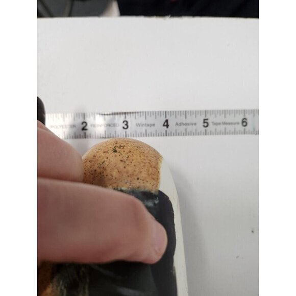 Vintage Ceramic Duck Figurine Farmhouse Country Decor Gray Beige Hand Painted - Picture 10 of 10